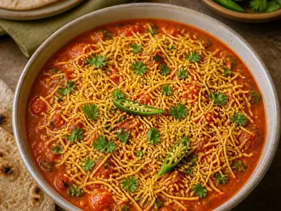 Gujarati Sev Tamatar Nu Shaak