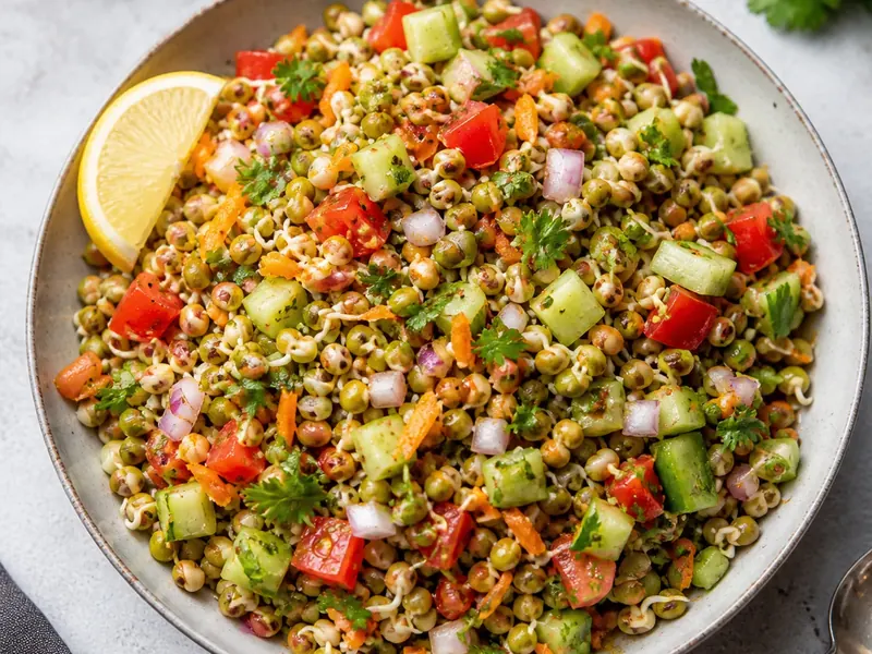Sprouted Matki Salad