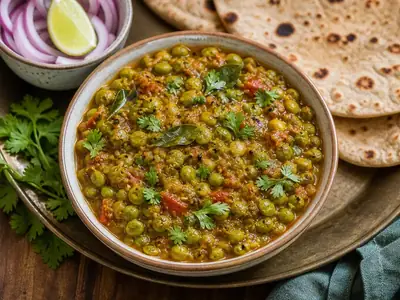 Tuvar Dana Shaak (Fresh Pigeon Pea Sabzi)