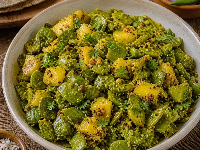 Valor Papdi Nu Shaak (Broad Beans)