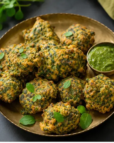 Baked Methi Bhajia