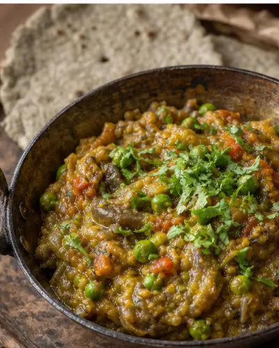 Ringan No Olo (Gujarati Smoked Aubergine)