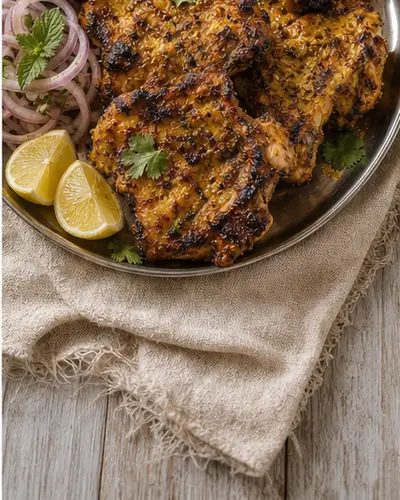 Indian BBQ Amritsari Chicken Chops