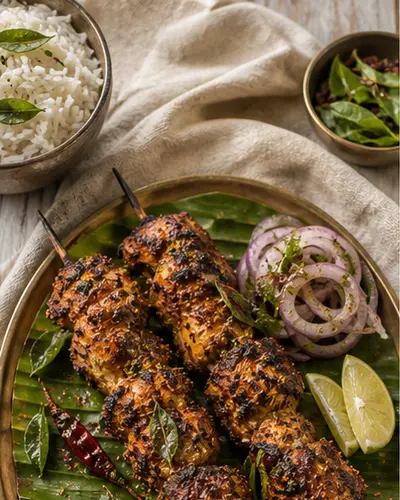 Indian BBQ Chettinad Chicken Tikka