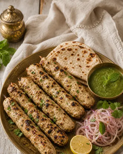 Indian BBQ Lucknowi Chicken Seekh