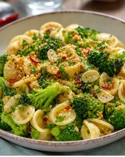 Orecchiette with Broccoli + Chilli