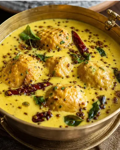 Punjabi Kadhi Pakora (Baked Pakora)