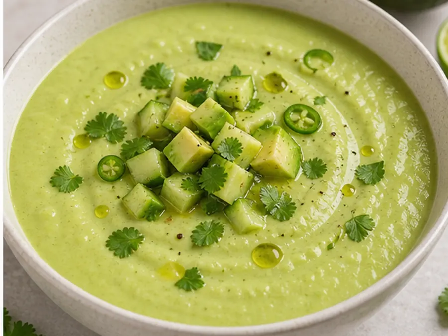 Keto Avocado Gazpacho