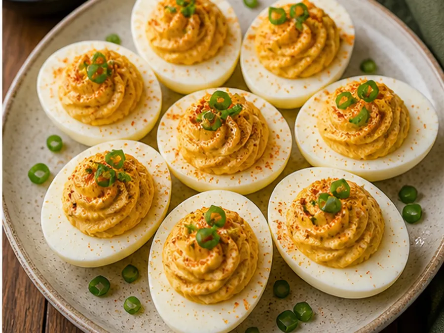 Keto Baked Egg Devil