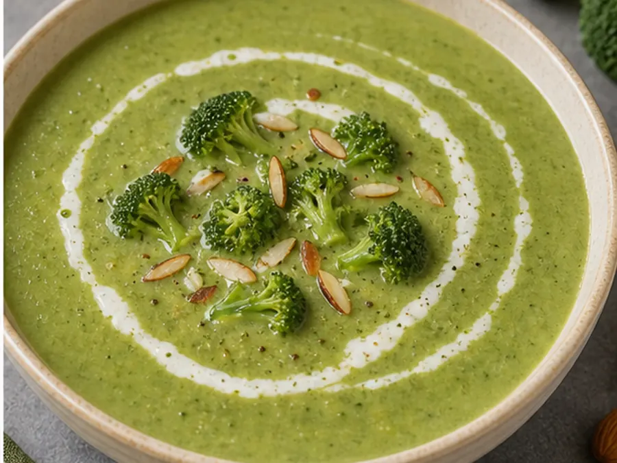 Keto Broccoli Almond Soup
