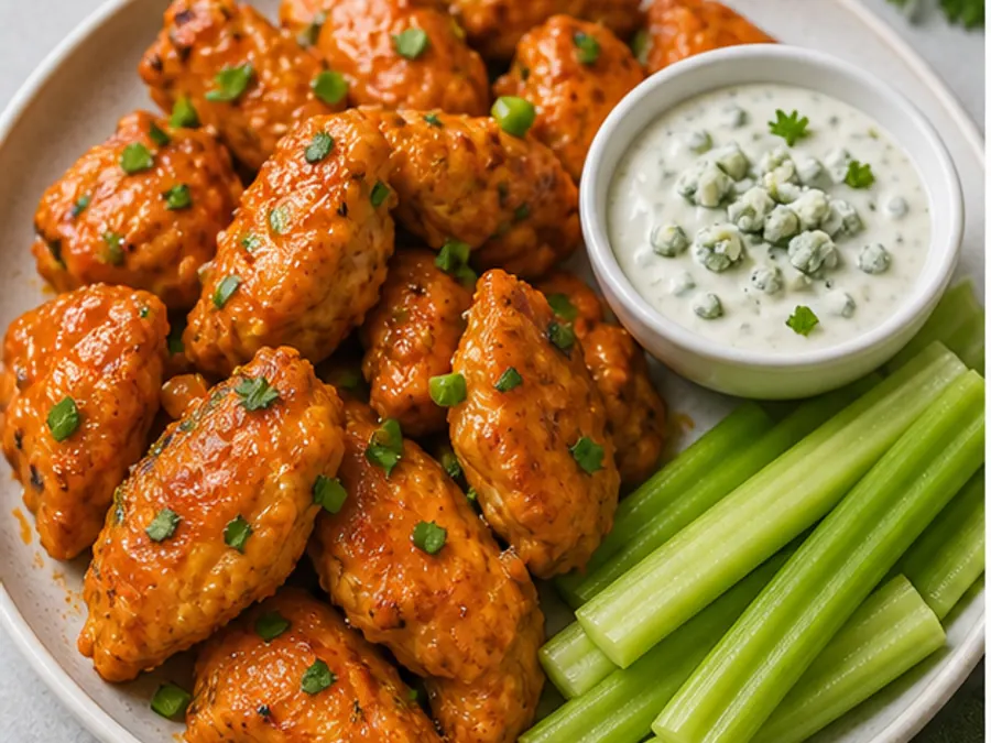 Keto Buffalo Chicken Bites