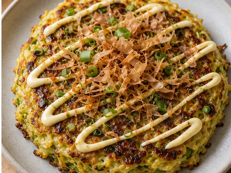Keto Cabbage Okonomiyaki