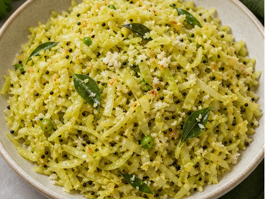 Keto Cabbage Poriyal