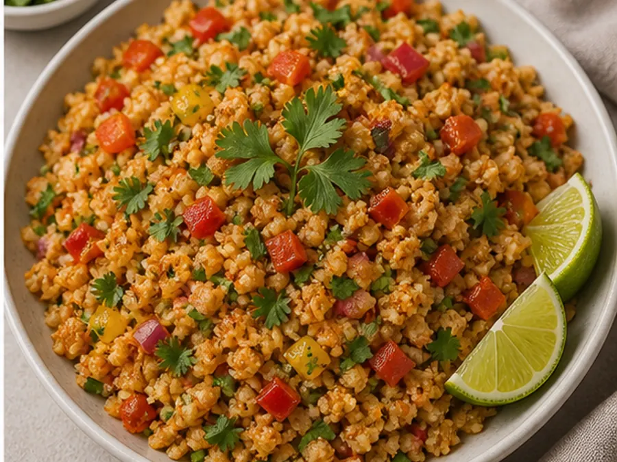 Keto Cauliflower Mexican Rice