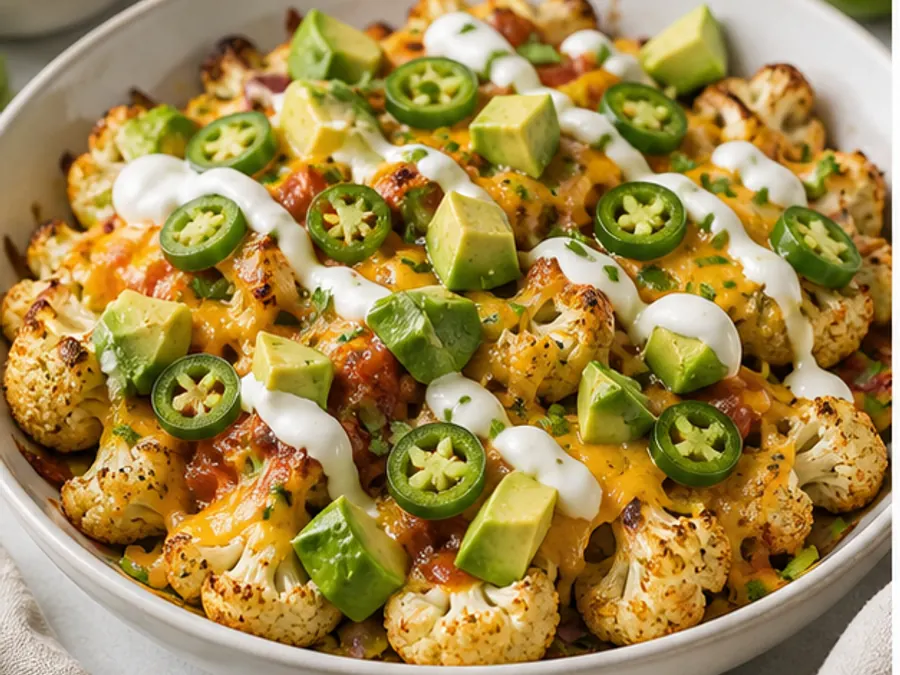 Keto Cauliflower Nachos