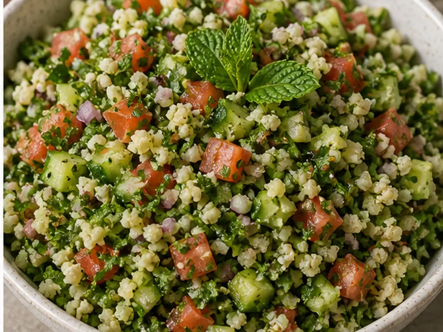 Keto Cauliflower Tabbouleh
