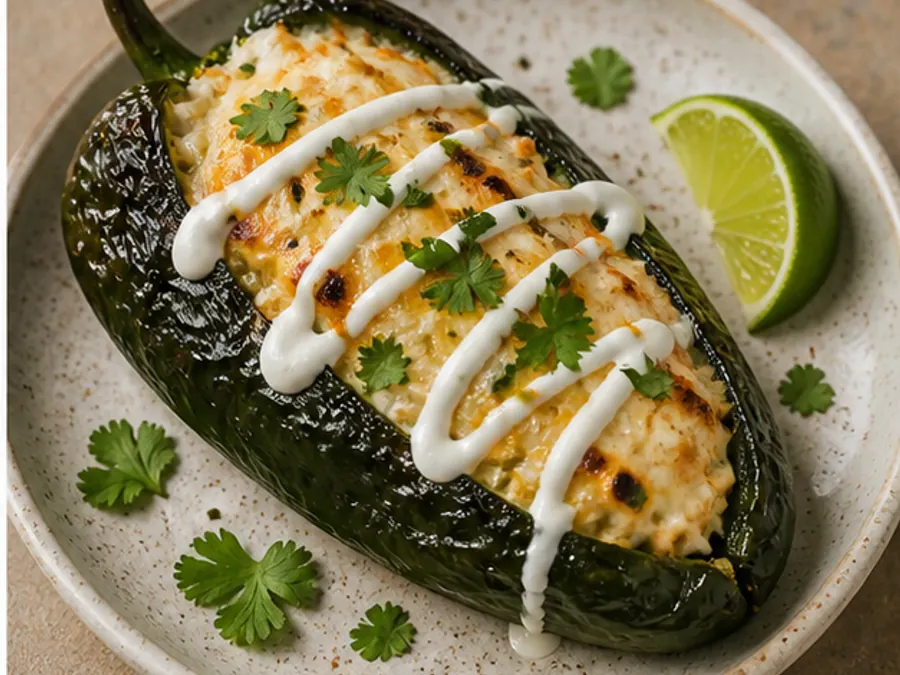 Keto Cheese Stuffed Poblano