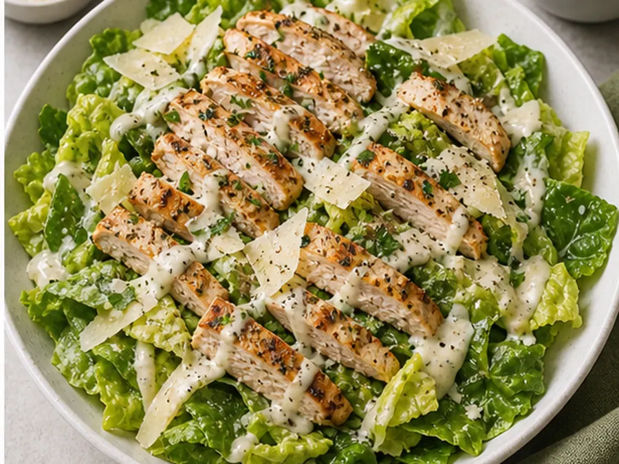 Keto Chicken Caesar Salad