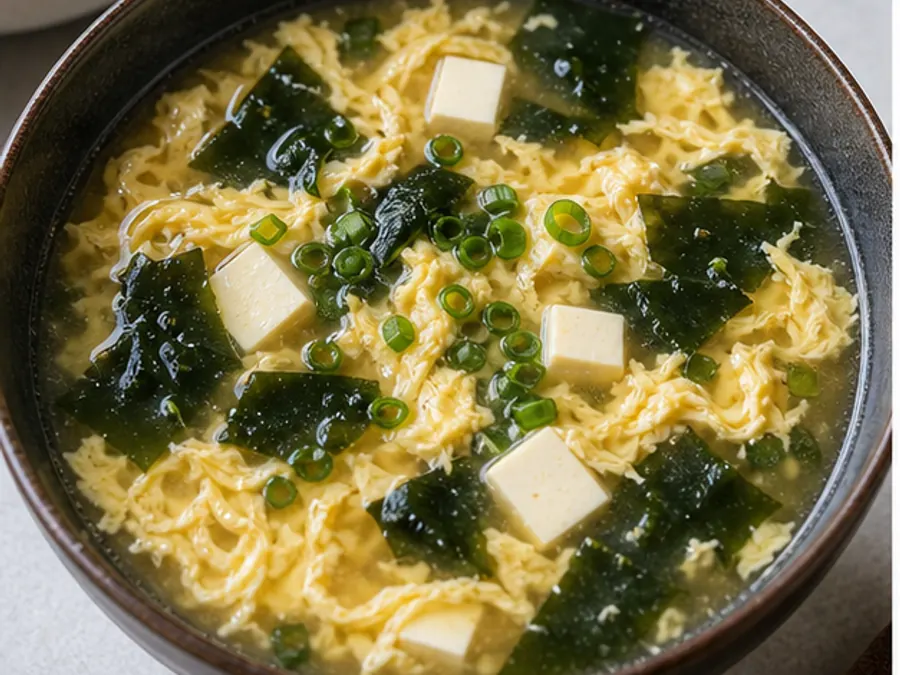 Keto Egg Drop Miso Soup
