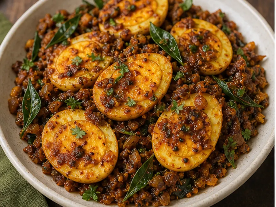 Keto Egg Masala Fry
