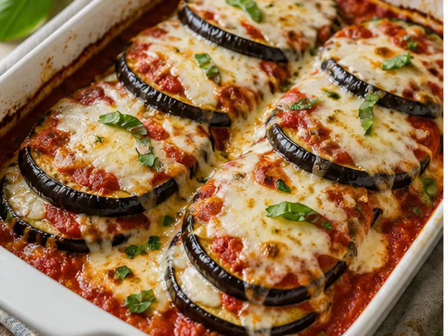 Keto Eggplant Parmigiana