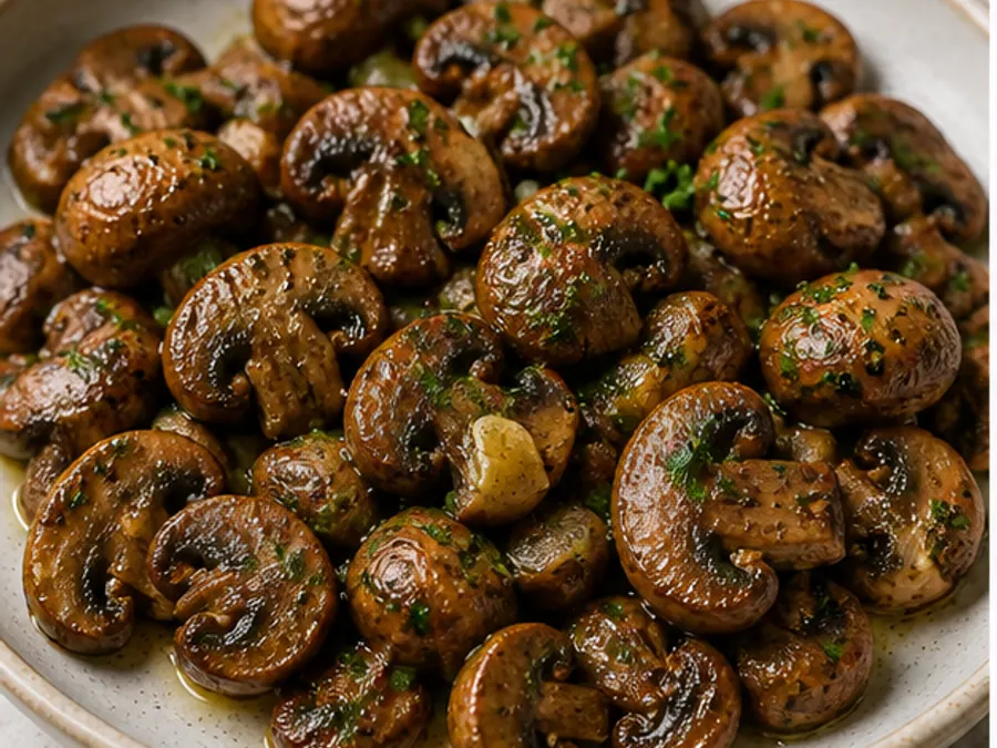 Keto Garlic Butter Mushrooms