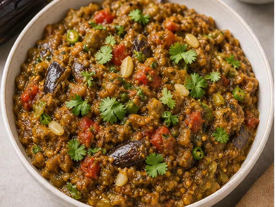 Keto Gujarati Baingan Bharta