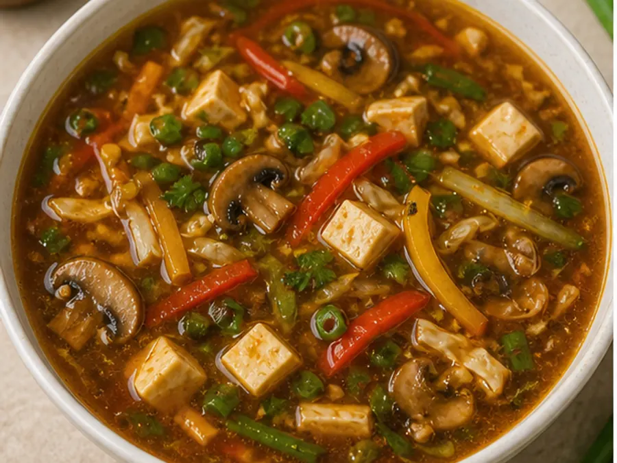 Keto Hot and Sour Veg Soup