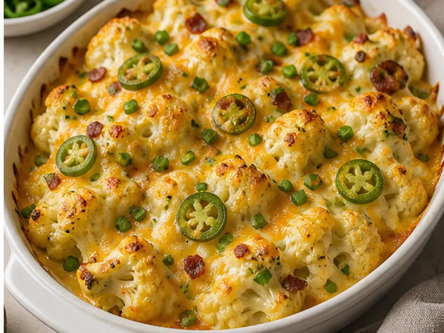 Keto Jalapeno Popper Cauliflower