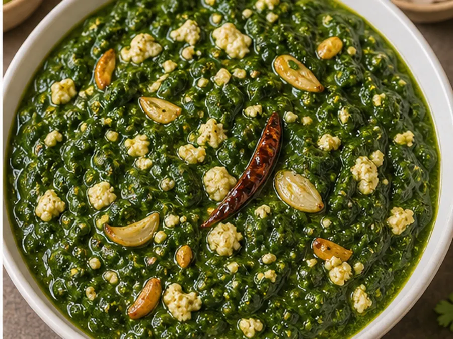 Keto Lasooni Palak