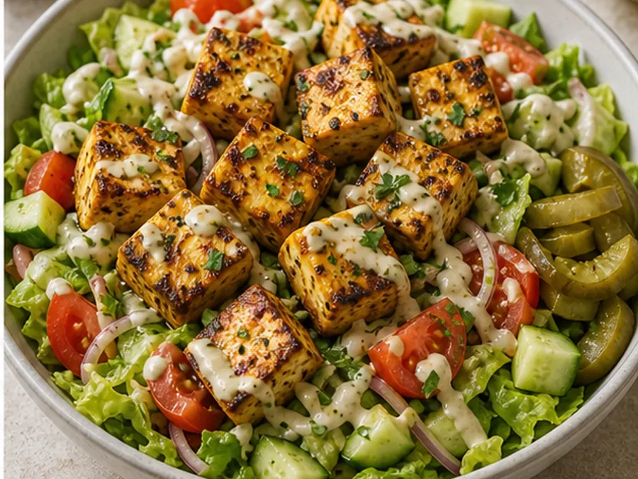 Keto Paneer Shawarma Bowl