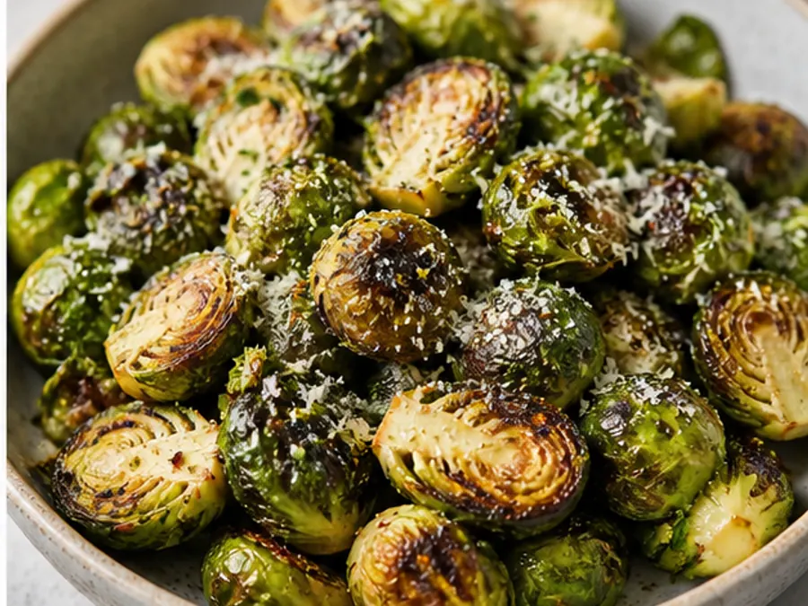 Keto Roasted Parmesan Brussels Sprouts