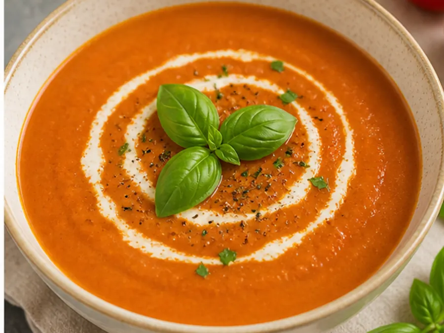 Keto Roasted Tomato Basil Soup