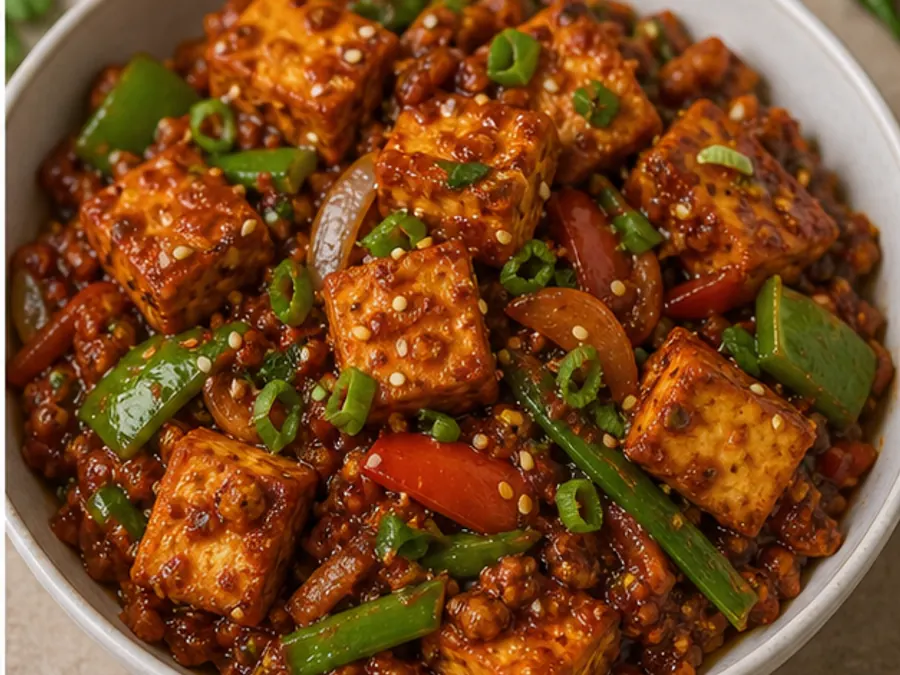 Keto Schezwan Tofu