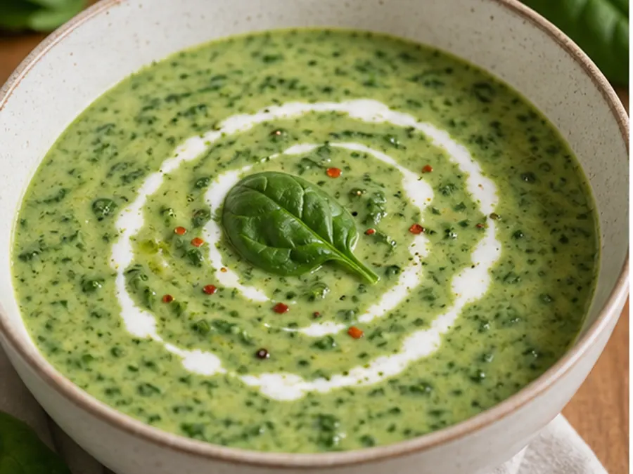 Keto Spinach Coconut Soup
