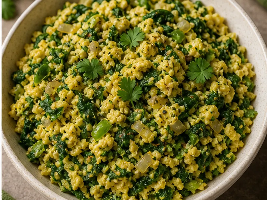 Keto Spinach Egg Bhurji