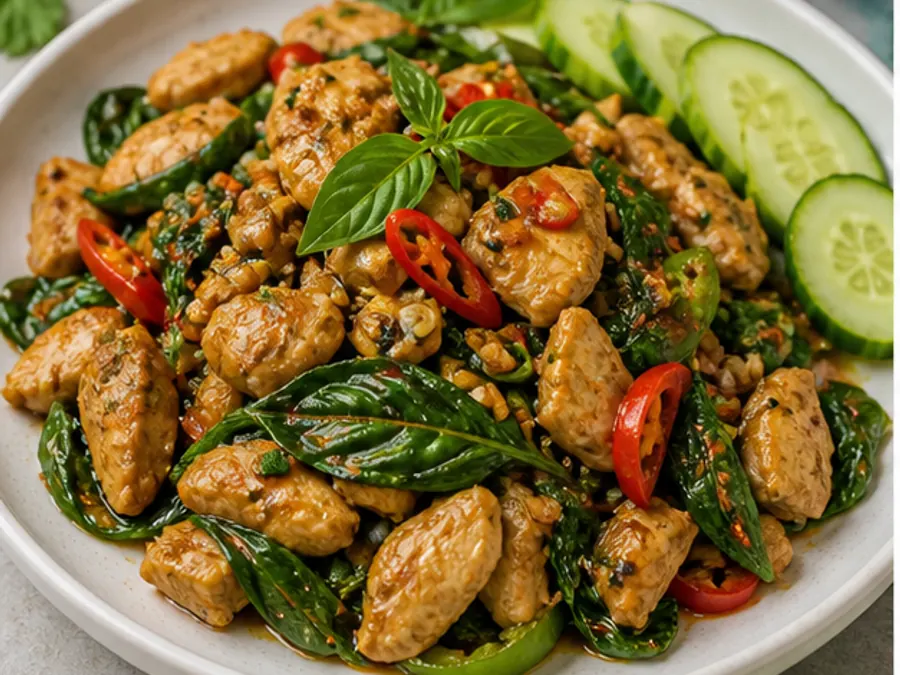 Keto Thai Basil Chicken