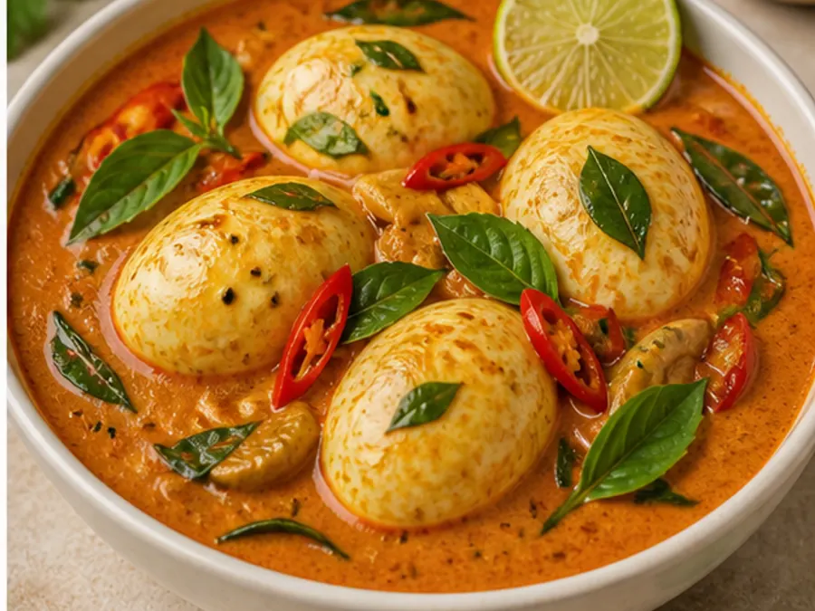 Keto Thai Coconut Egg Curry