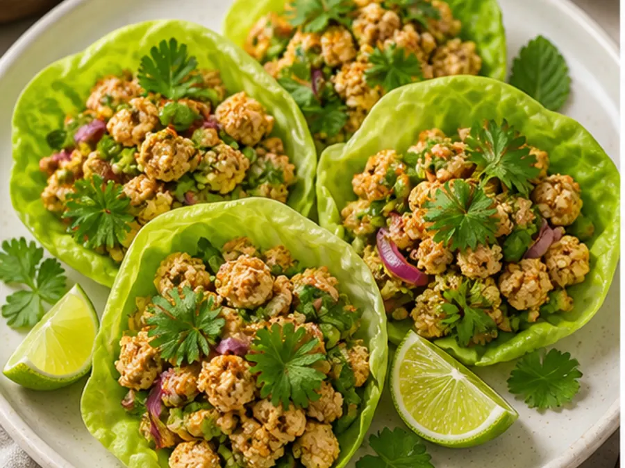 Keto Tofu Lettuce Larb