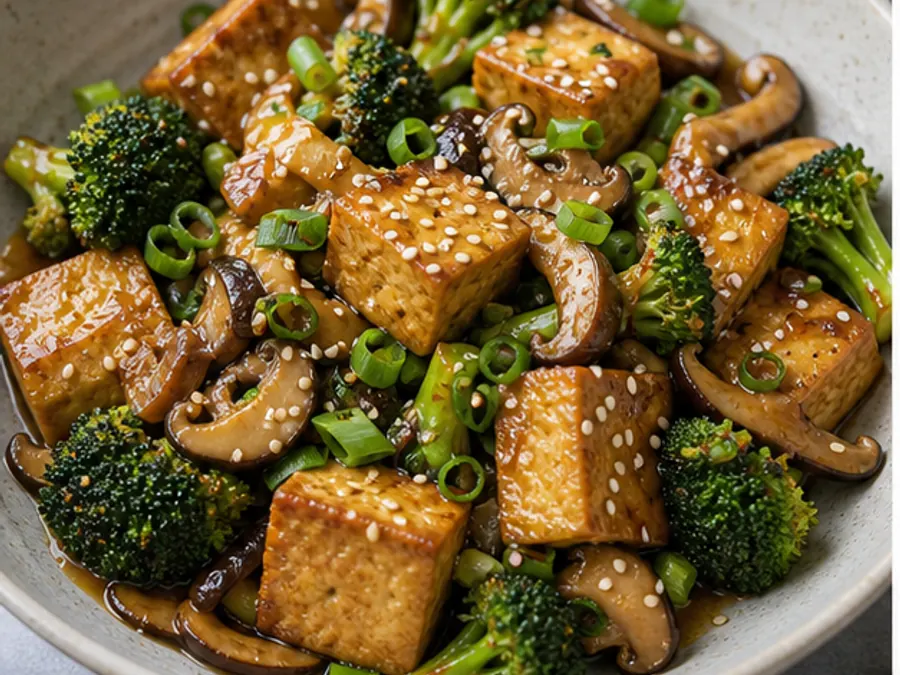 Keto Tofu Miso Stir-fry