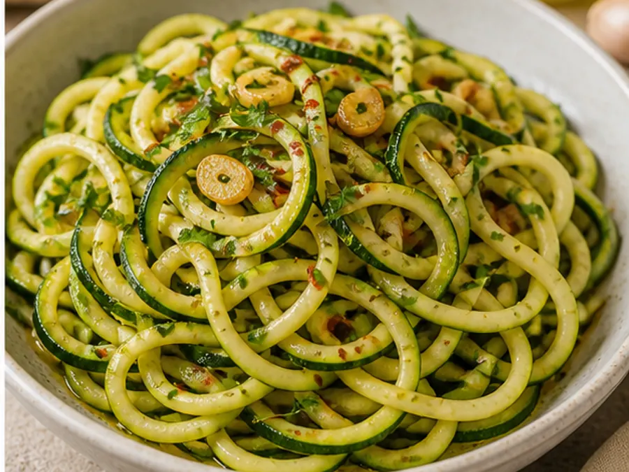 Keto Zucchini Aglio e Olio