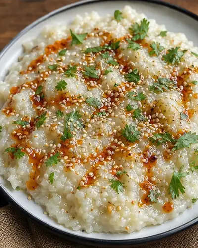 Khichu (Gujarati Steamed Rice Cake)