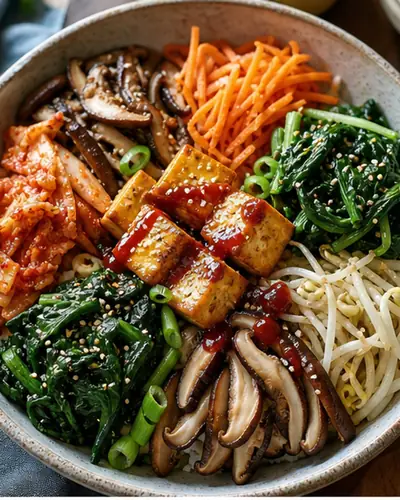 Korean Bibimbap (Tofu)