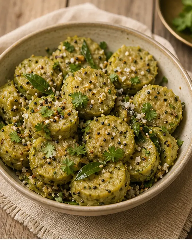 Steamed Lauki Muthia