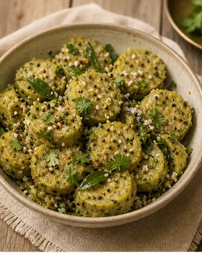 Steamed Lauki Muthia