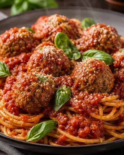Lentil Meatballs in Marinara