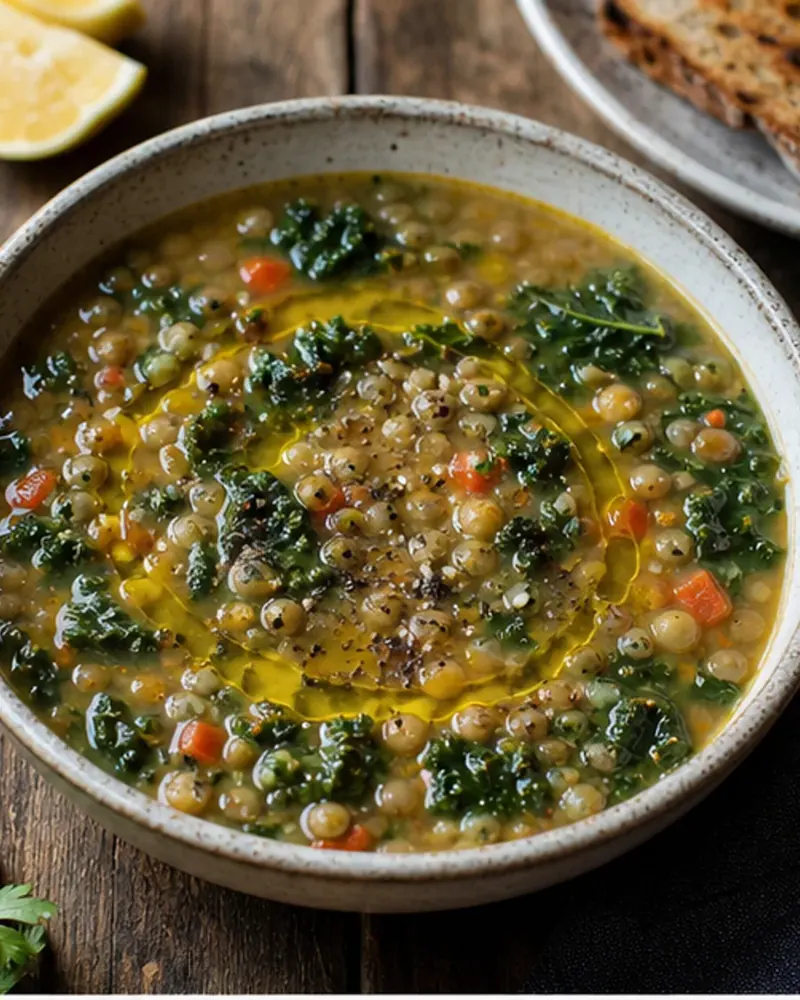 Tuscan Lentil + Kale Soup
