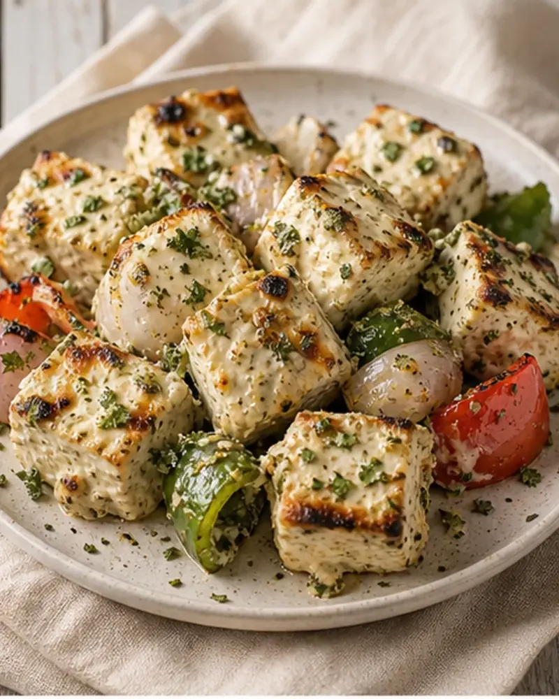 Vegetarian Malai Paneer Tikka