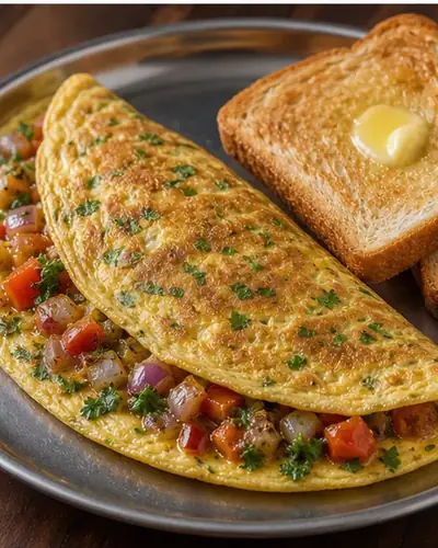 Masala Omelette (Loaded)