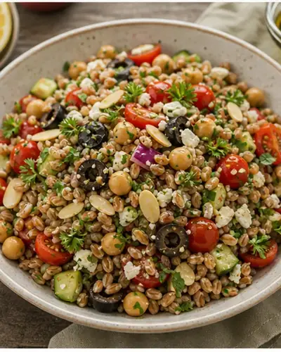 Mediterranean Farro Grain Salad